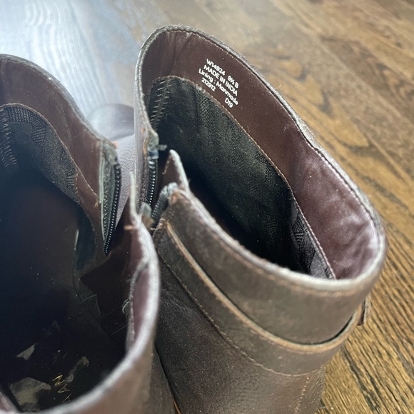 Cole Haan Lilah Buckle Ankle Boot 9.5 Brown Leather - Picture 5 of 6